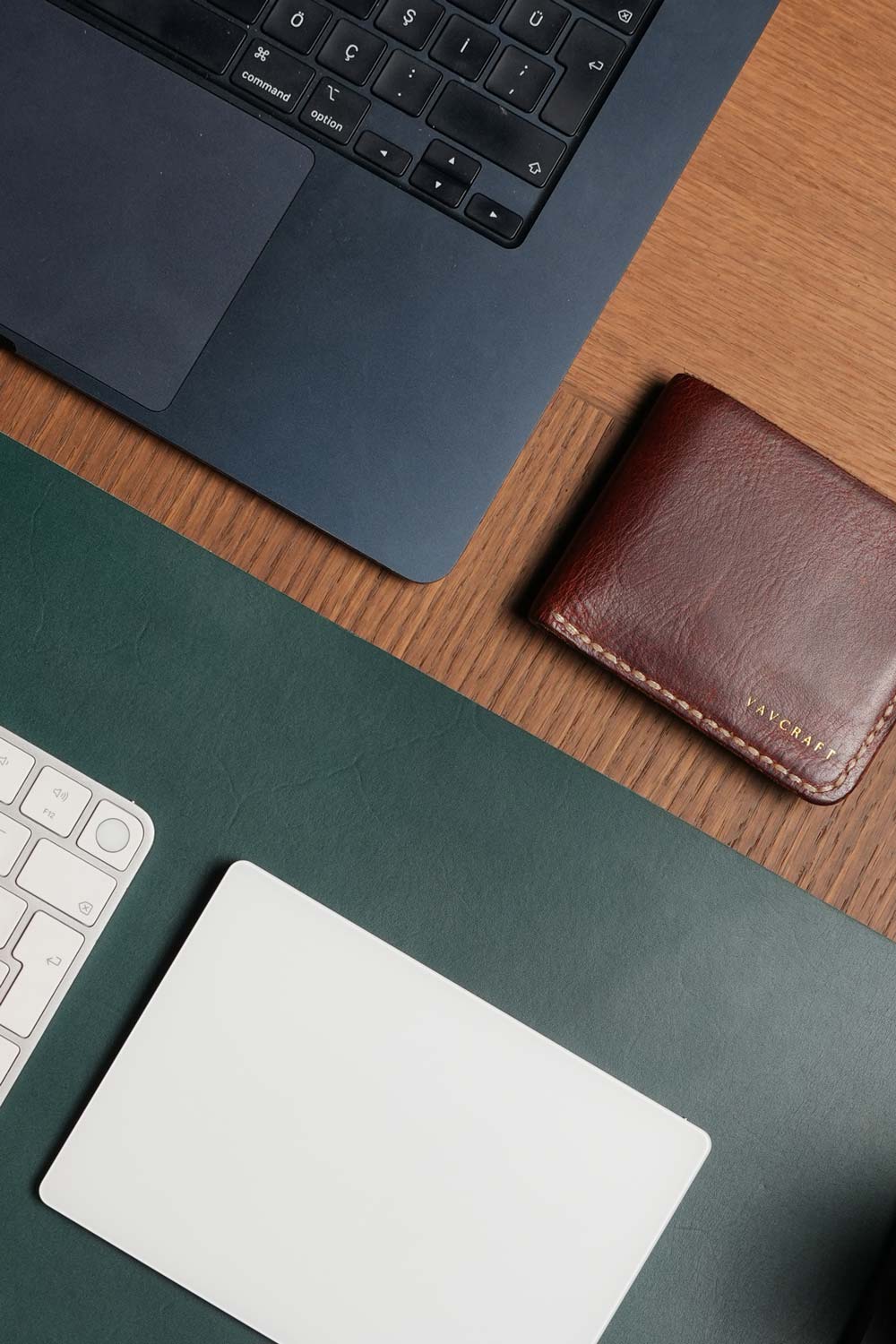 Yeşil - Deri Desk Pad