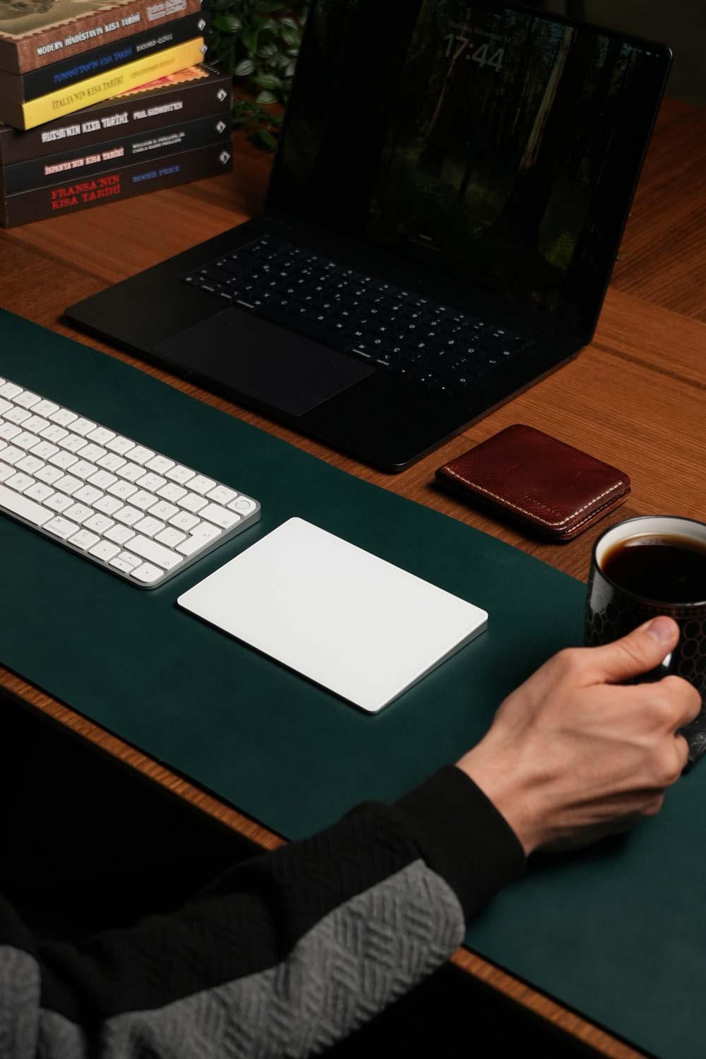 Yeşil - Deri Desk Pad