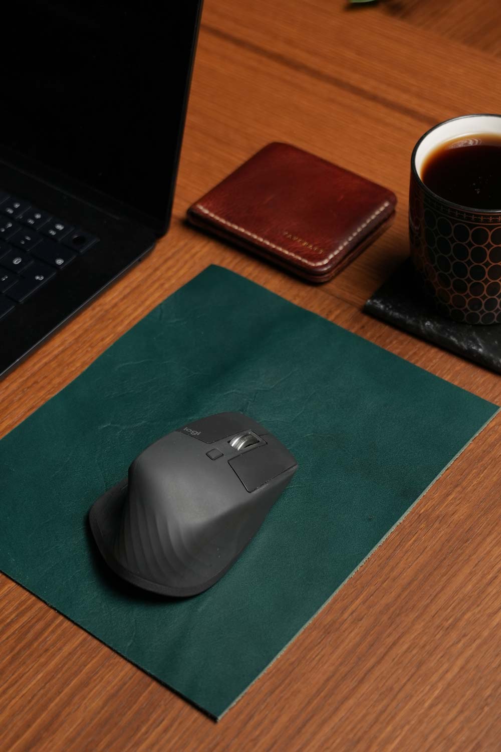 Yeşil - Deri Mouse Pad