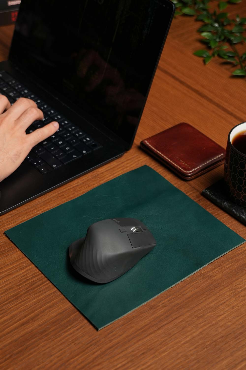 Yeşil - Deri Mouse Pad