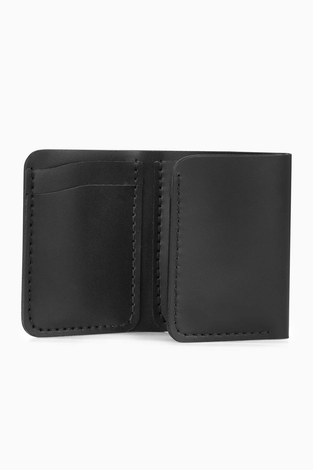 Ardıç – Siyah Deri Trifold Cüzdan