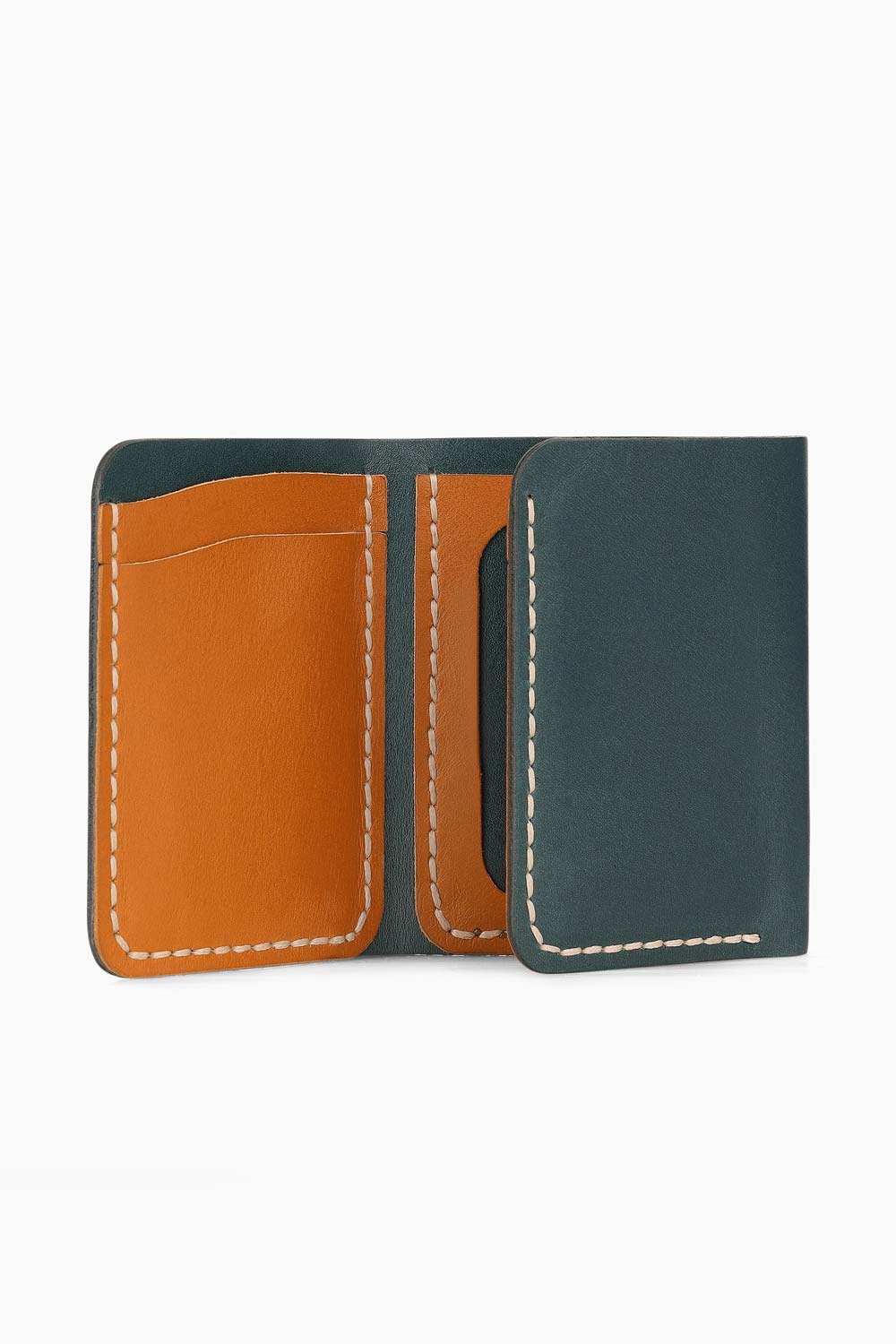 Ardıç – Yeşil Deri Trifold Cüzdan