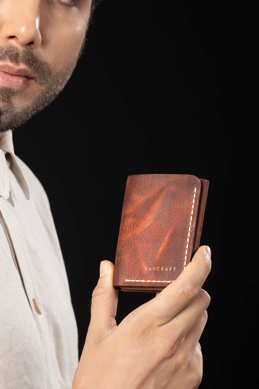 Ardıç – Taba Deri Trifold Cüzdan