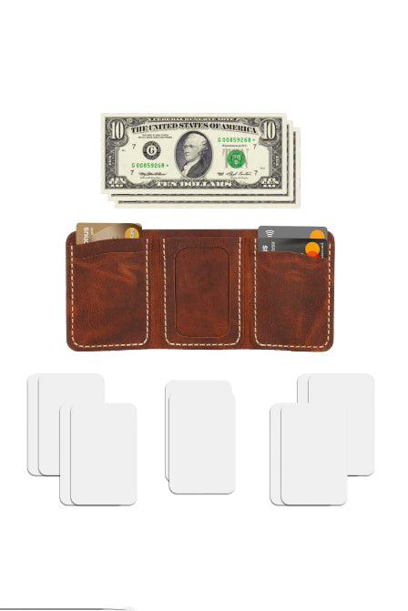 Ardıç – Taba Deri Trifold Cüzdan