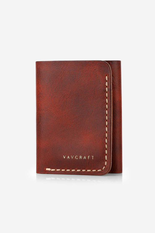 Ardıç – Tarçın Deri Trifold Cüzdan